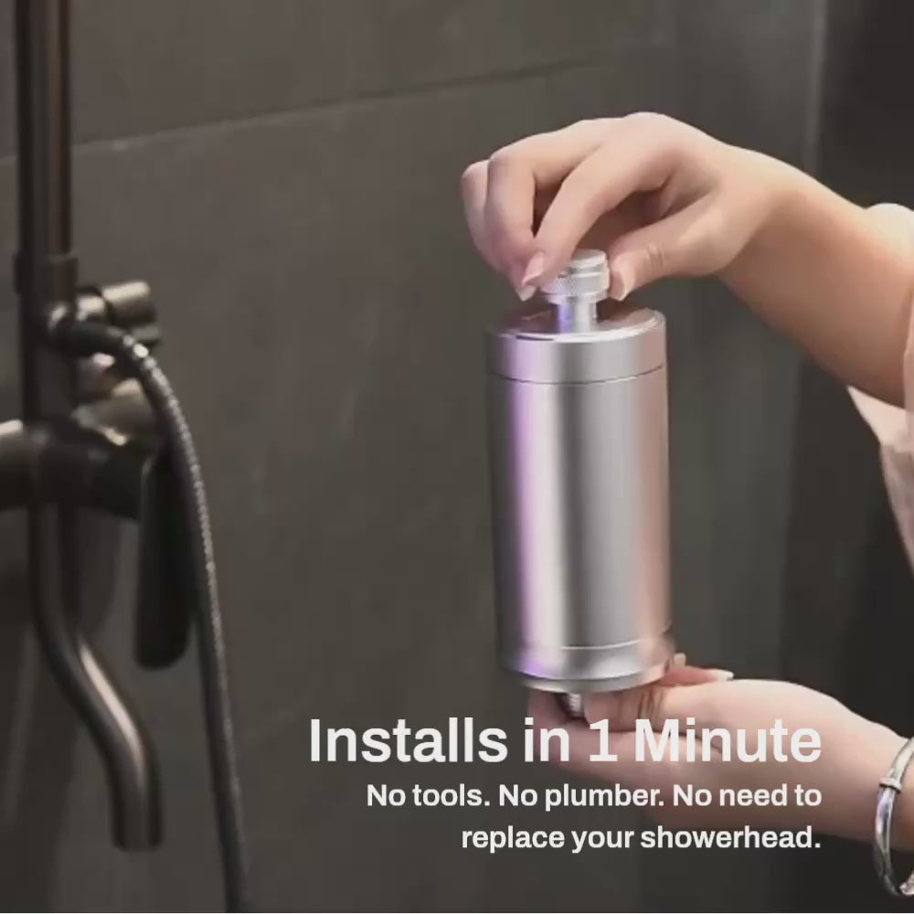 Load video: Akvarius Shower Filter